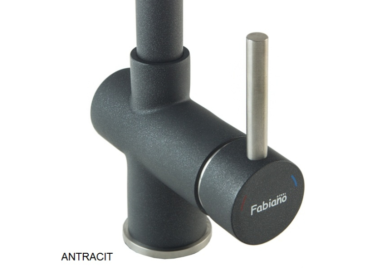  Кухонний змішувач Fabiano FKM 46P SS Antracit