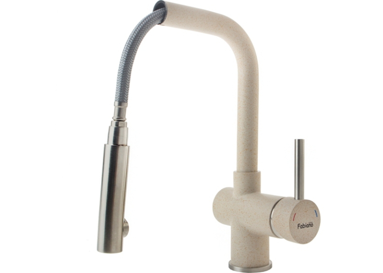  Змішувач кухонний Fabiano FKM 46P SS Beige