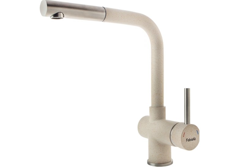  Змішувач кухонний Fabiano FKM 46P SS Beige