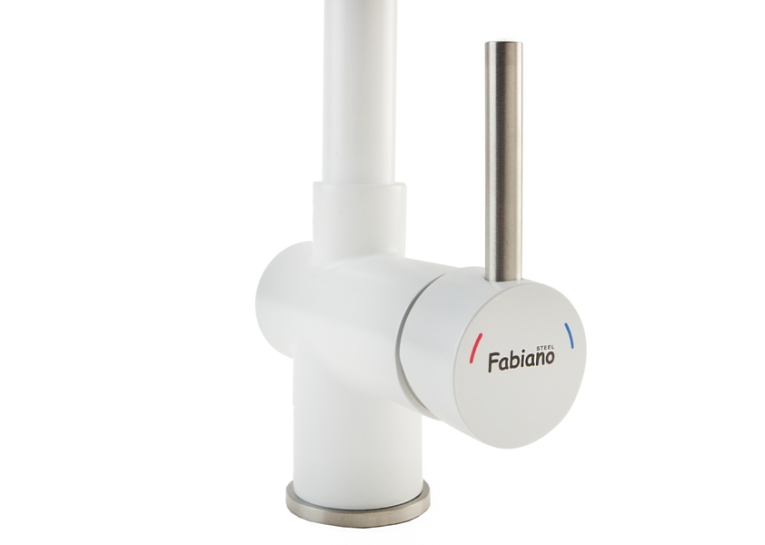  Змішувач кухонний Fabiano FKM 45 SS Alpine White