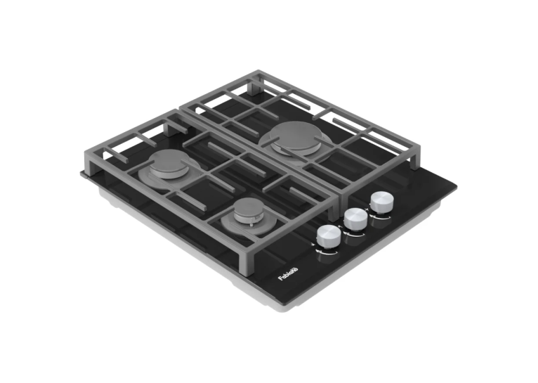 Варильна поверхня газова Fabiano FHG 8453 VGH Black Glass 8111.406.1484