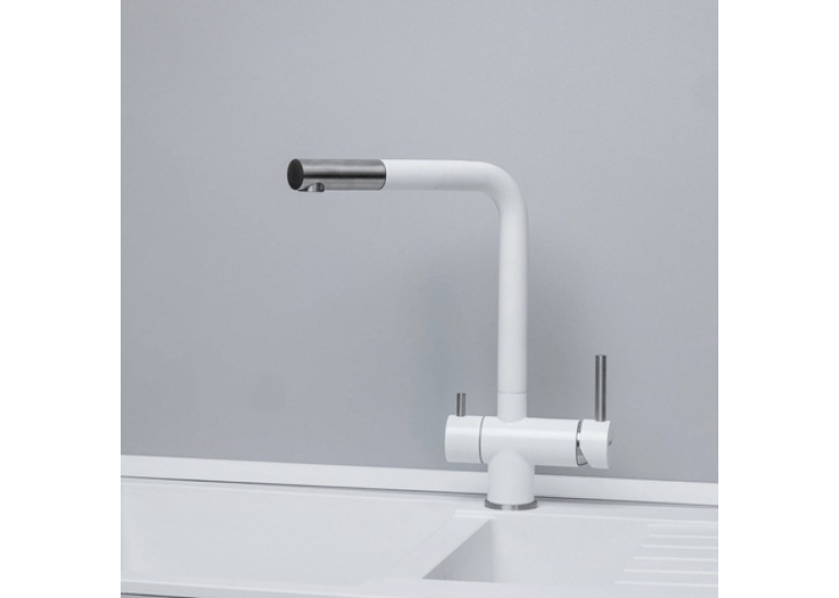  Змішувач кухонний Fabiano FKM 31.7 SS Alpine White