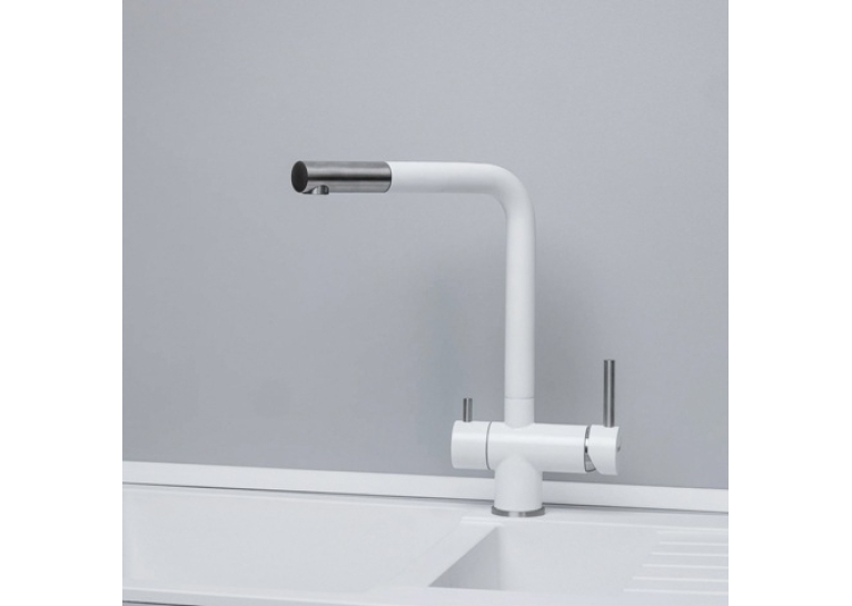  Змішувач кухонний Fabiano FKM 31.7 SS Alpine White