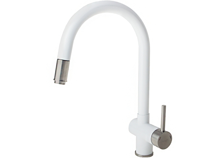 Смеситель кухонный Fabiano FKM 47 SS Alpine White