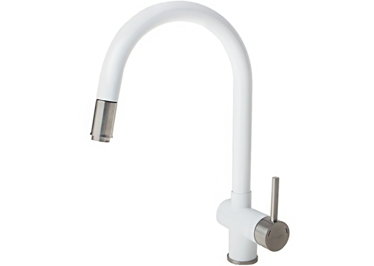Смеситель кухонный Fabiano FKM 47 SS Alpine White