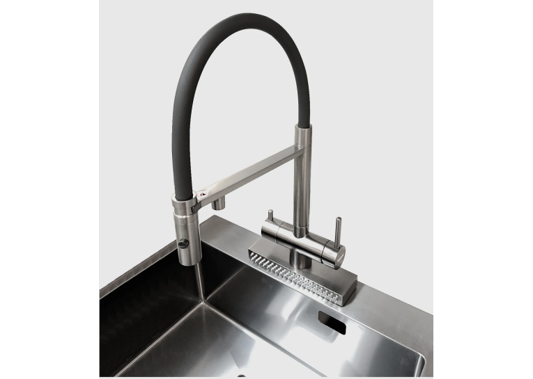  Кухонний змішувач Fabiano FKMC 3124 Inox (Cascad) 8231.403.1544