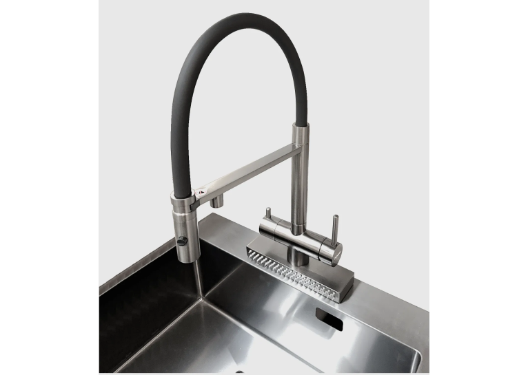  Кухонний змішувач Fabiano FKMC 3124 Inox (Cascad) 8231.403.1544
