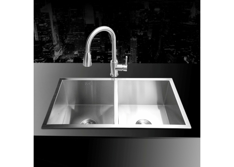 Кухонная мойка Fabiano Quadro 87x44 S/Steel