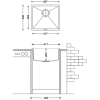 Кухонная мойка Fabiano Quadro 45x40 Titanium