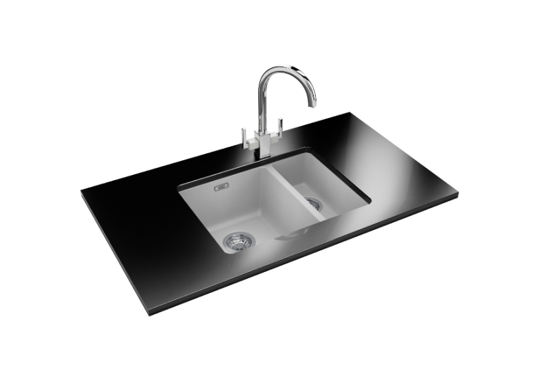 Кухонная мойка Fabiano Quadro 56x46x15 Alpine White