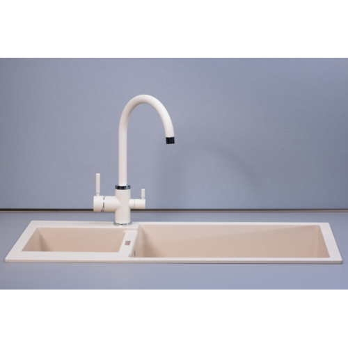 Кухонная мойка Fabiano Quadro 86x50x15 Cream