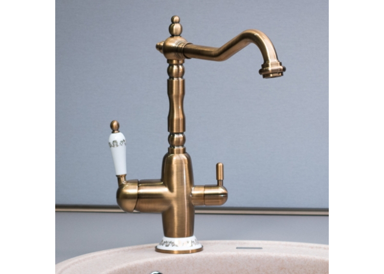  Кухонний змішувач Fabiano Retro FKM 31.4 Brass Antique