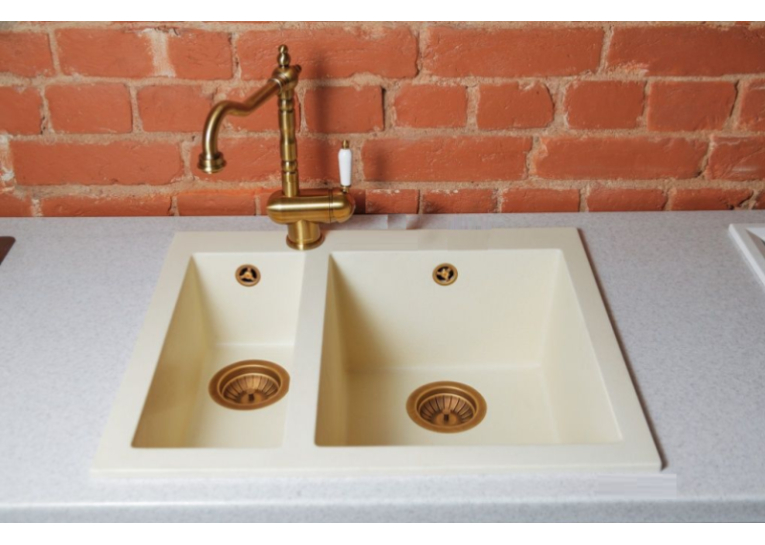  Змішувач кухонний Fabiano Retro FKM 37 Brass Antique