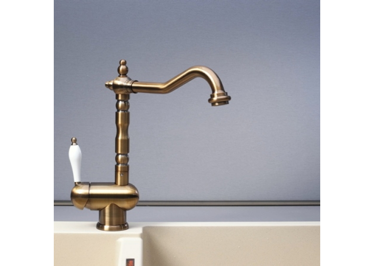  Змішувач кухонний Fabiano Retro FKM 37 Brass Antique