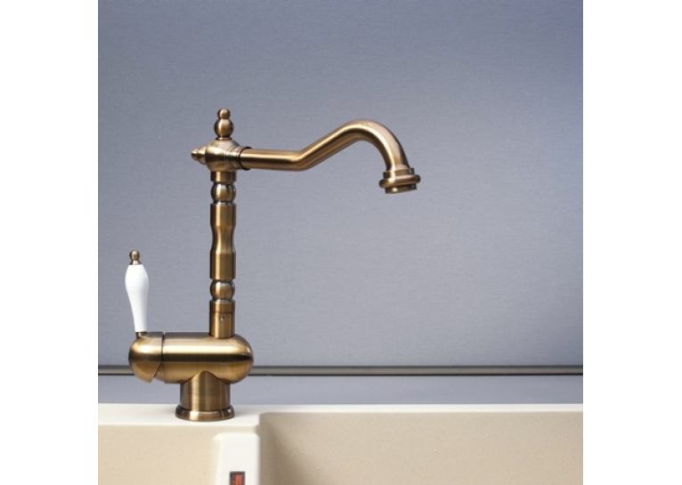  Змішувач кухонний Fabiano Retro FKM 37 Brass Antique