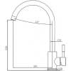 Смеситель кухонный Fabiano Simple SKF 850 ST Inox