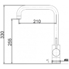  Змішувач кухонний Fabiano Simple SKF 860 ST Inox