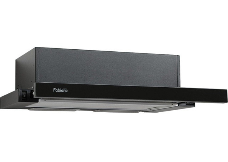  Кухонна витяжка Fabiano Slim 60 Lux Black Glass