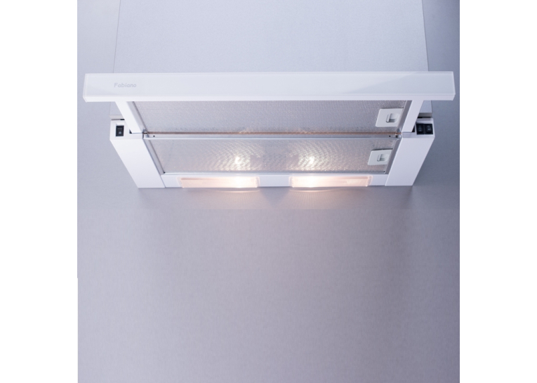  Кухонна витяжка Fabiano Slim 60 Lux White Glass