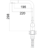 Смеситель кухонный Fabiano FKM 31.40 SS Inox