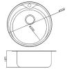  Мийка кухонна Fabiano Ф-51 Microdecor