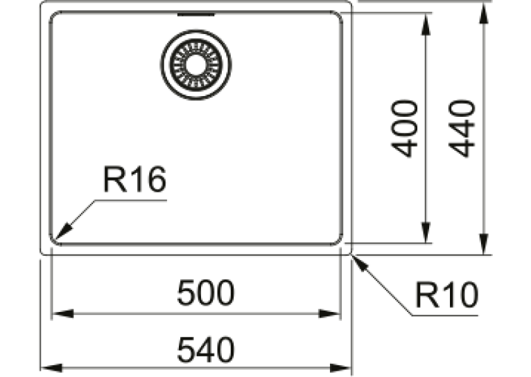 Кухонна мийка матова під стільницю  Franke Maris MRX 110-50 122.0598.741 Італія 