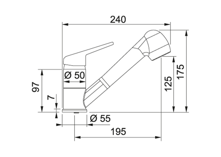  Змішувач кухонний FRANKE Novara Plus (115.0347.111)