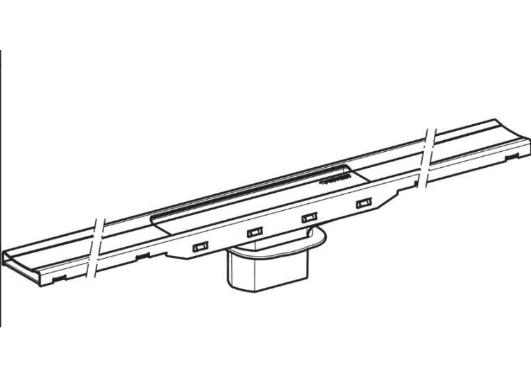  Дренажний канал Geberit CleanLine80, полірований/матовий метал, L30-90см 154.440.39.1