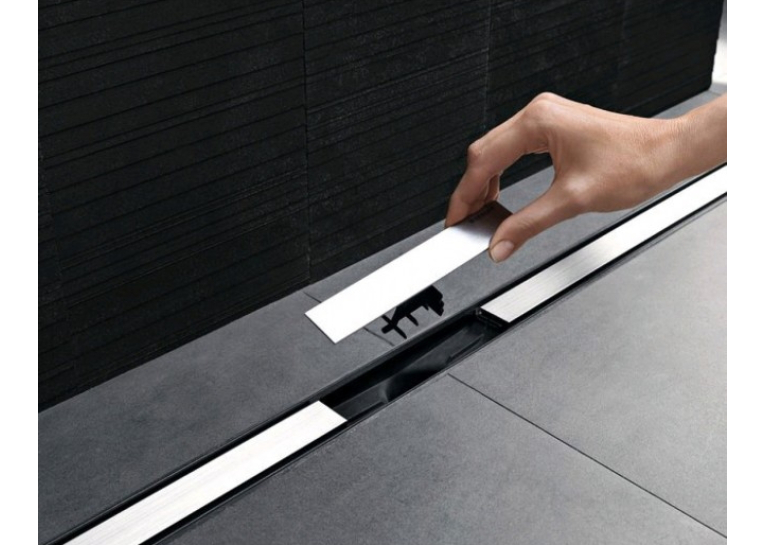  Дренажний канал Geberit CleanLine20: L=30-160 см, полірована/матова нержавіюча сталь 154.453.KS.1