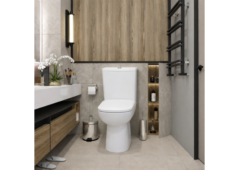 Унітаз-компакт Geberit Selnova Square 503.086.00.1 з бачком та сидінням Soft Close