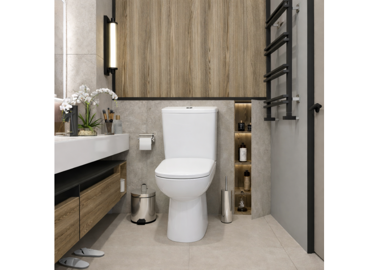 Унітаз-компакт Geberit Selnova Square 503.086.00.1 з бачком та сидінням Soft Close
