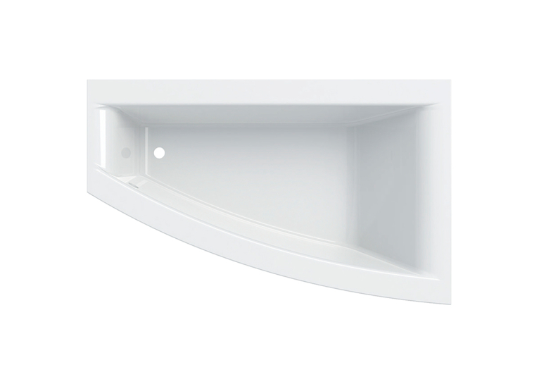 Ванна акрилова Geberit SELNOVA SQUARE 170х105 отвір зливу зліва + ніжки  554.291.01.1