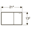  Кнопка змиву Geberit Sigma 60, скло каштанове 115.640.SQ.1