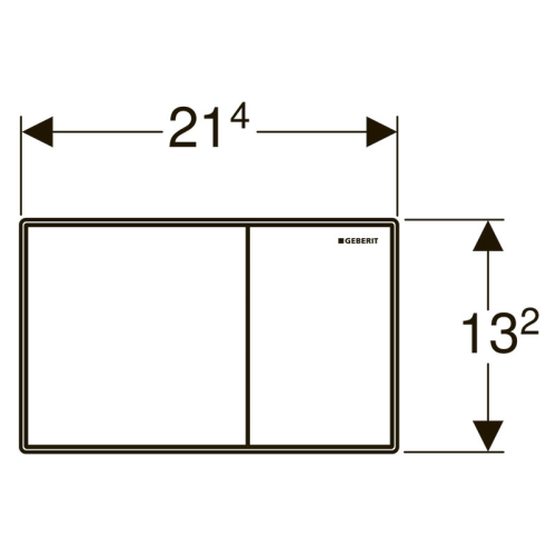 Кнопка смыва Geberit Sigma 60, стекло каштановое 115.640.SQ.1