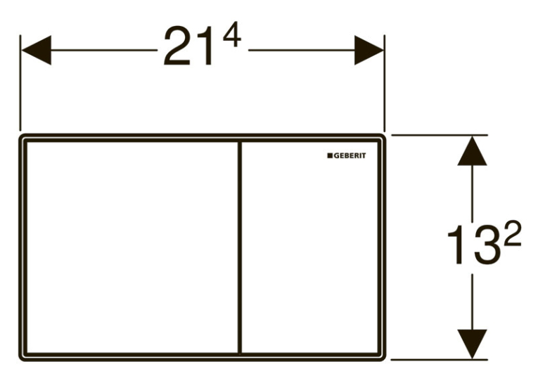  Кнопка змиву Geberit Sigma 60, скло каштанове 115.640.SQ.1