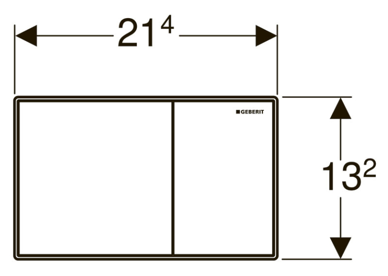  Кнопка змиву Geberit Sigma 60, скло каштанове 115.640.SQ.1