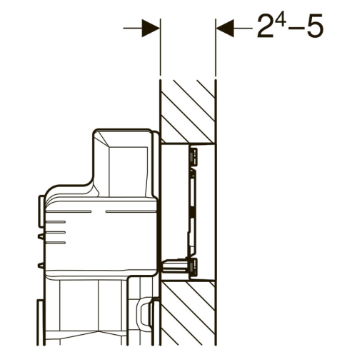 Кнопка смыва Geberit Sigma 60, стекло каштановое 115.640.SQ.1
