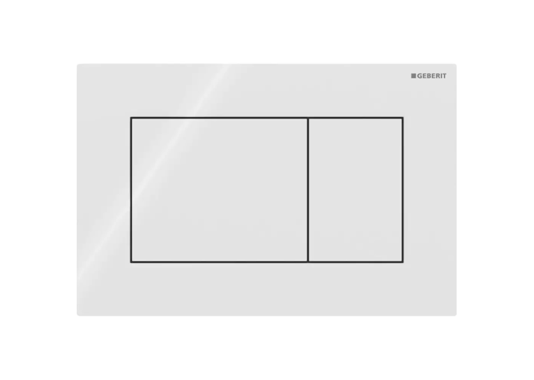 Кнопка смыва Geberit Sigma01 square 115.660.11.1 белый глянец