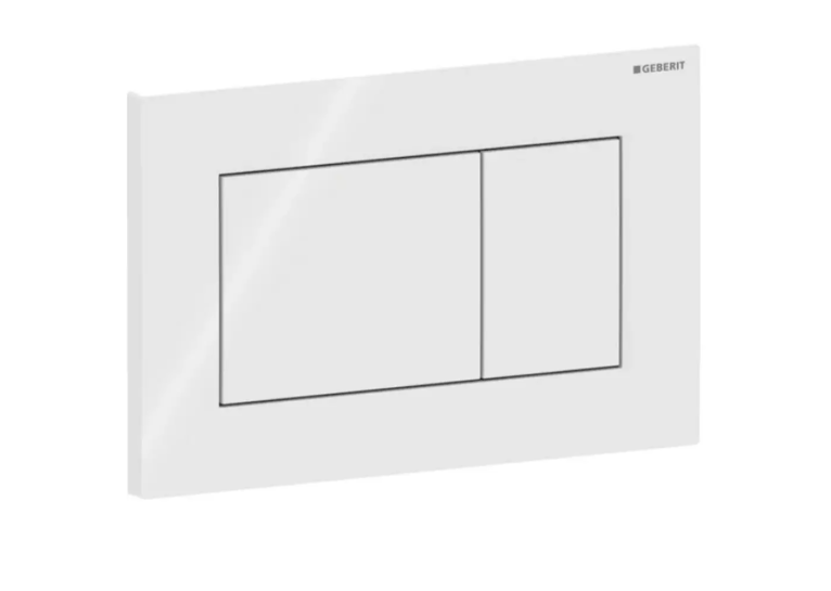 Кнопка смыва Geberit Sigma01 square 115.660.11.1 белый глянец