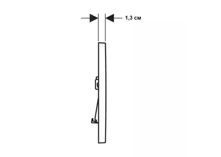Кнопка змиву Geberit Sigma01 square 115.660.11.1 білий глянець