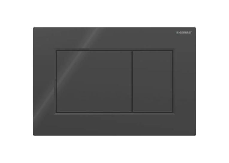 Кнопка змиву Geberit Sigma01 square 115.660.DW.1 чорний глянець