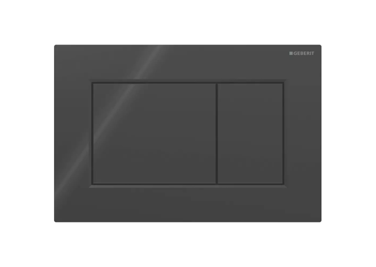 Кнопка змиву Geberit Sigma01 square 115.660.DW.1 чорний глянець