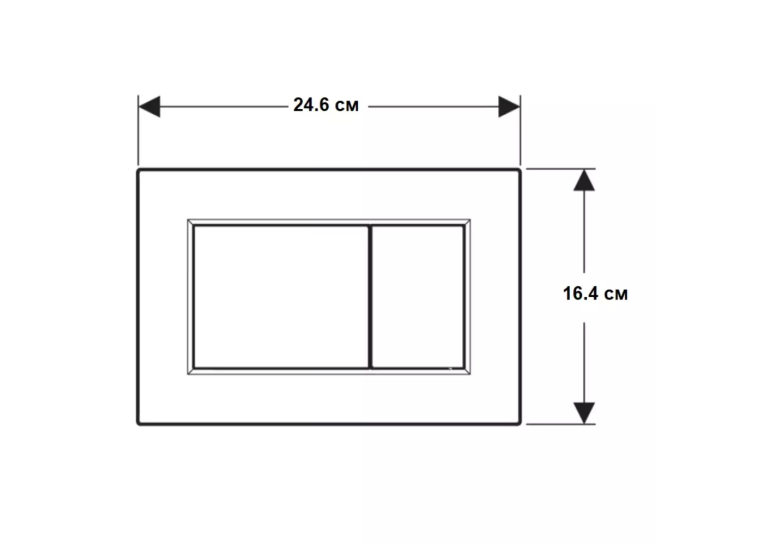 Кнопка змиву Geberit Sigma01 square 115.660.21.1 хром глянець