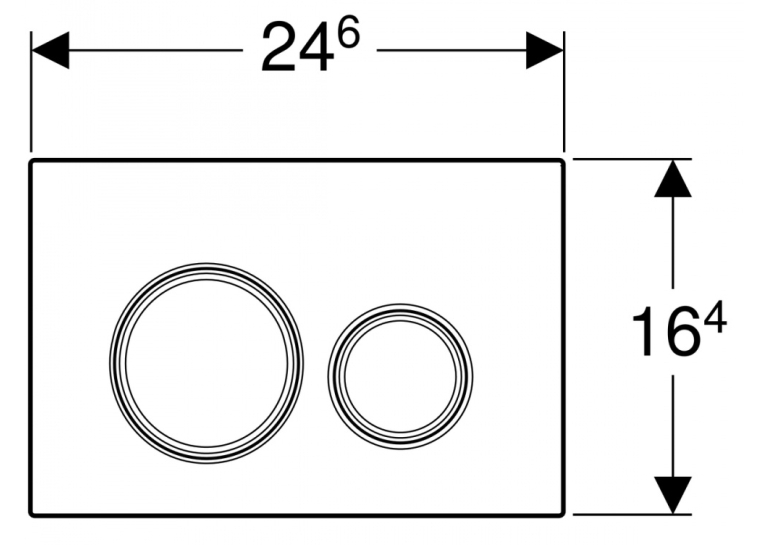  Кнопка змиву Geberit Sigma 21, скло біле 115.884.SI.1