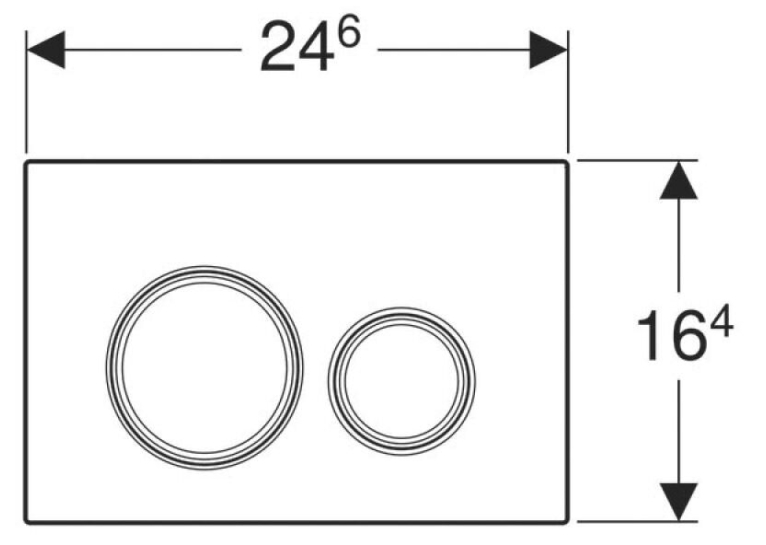  Кнопка змиву Geberit Sigma 21, чорне скло 115.884.SJ.1