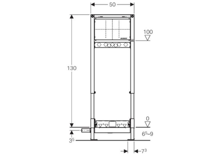  Інсталяція для пристінного трапу Geberit Duofix 111.581.00.1