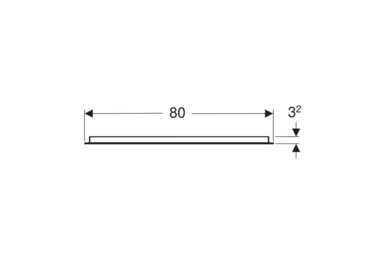 Зеркало Geberit Option Basic 80x70 cм, c LED подсветкой 502.807.00.1