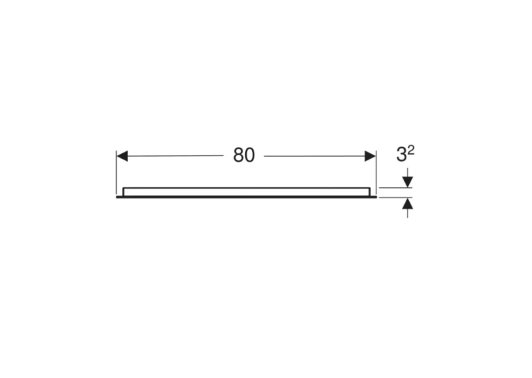 Зеркало Geberit Option Basic 80x70 cм, c LED подсветкой 502.807.00.1