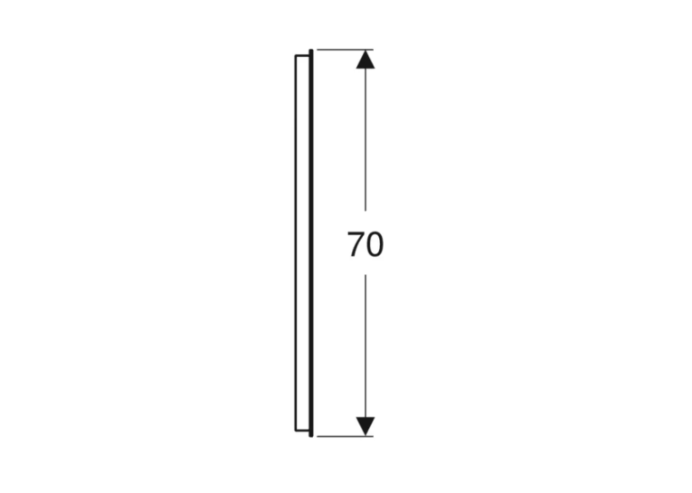 Зеркало Geberit Option Basic 80x70 cм, c LED подсветкой 502.807.00.1