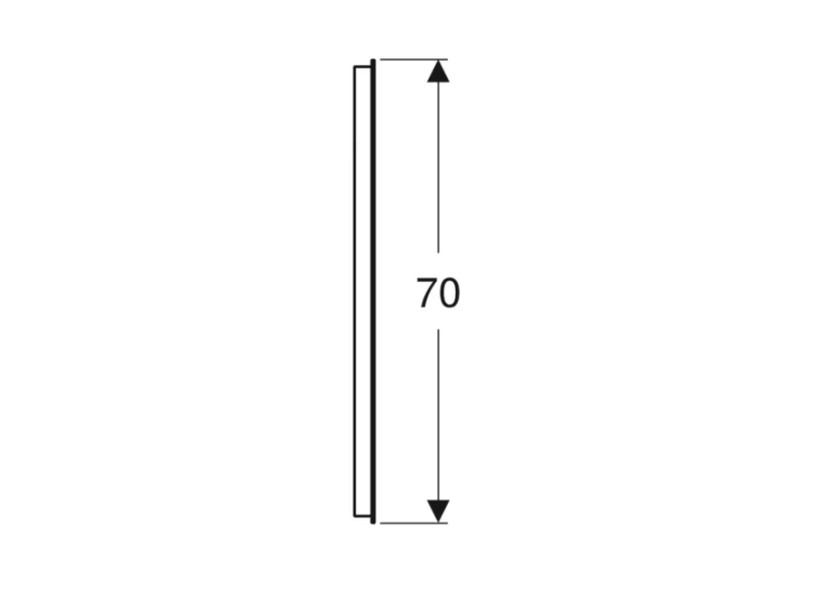 Зеркало Geberit Option Basic 80x70 cм, c LED подсветкой 502.807.00.1